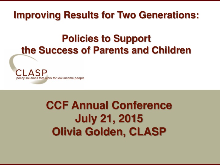 improving results for two generations