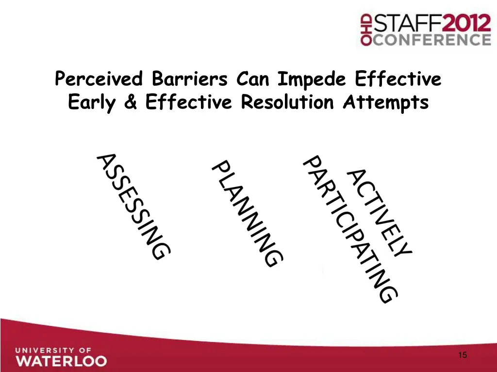 perceived barriers can impede effective early 1