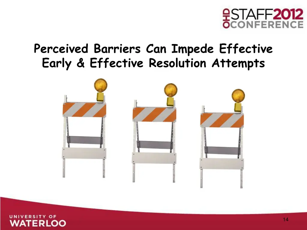 perceived barriers can impede effective early