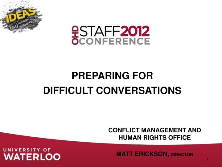 preparing for difficult conversations