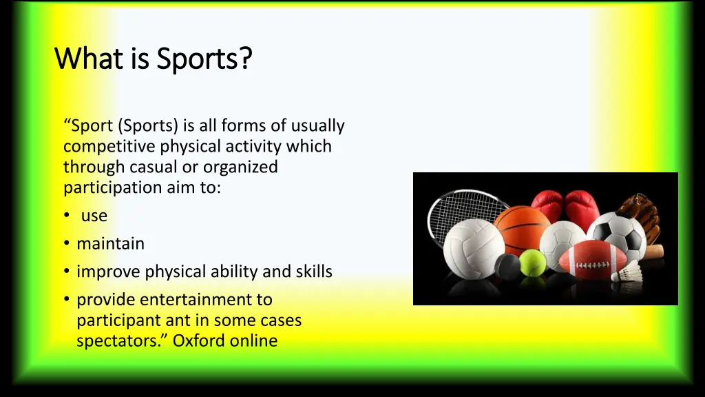 what is sports what is sports