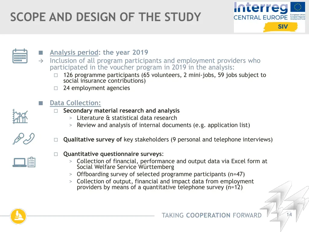 scope and design of the study