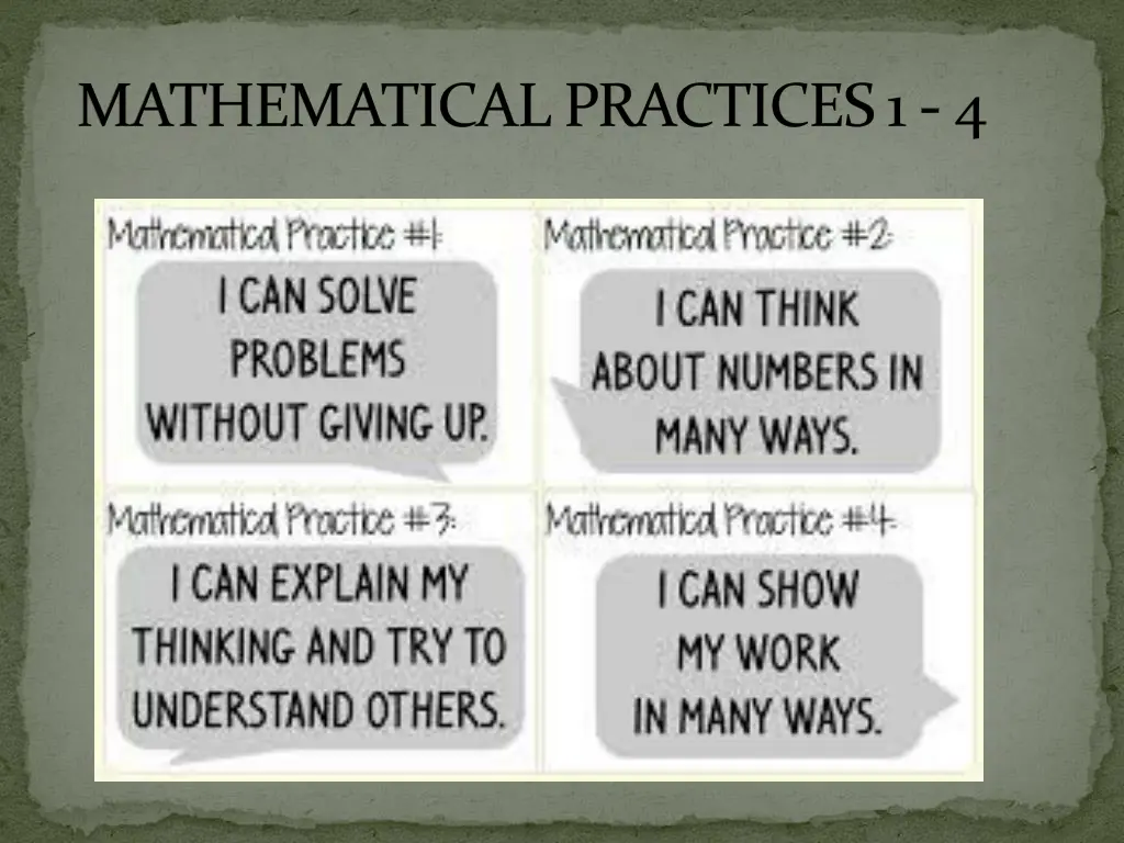 mathematical practices 1 4