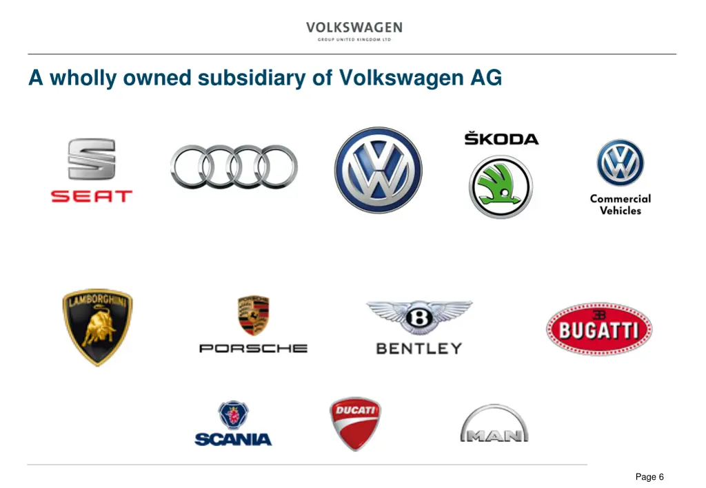 a wholly owned subsidiary of volkswagen ag