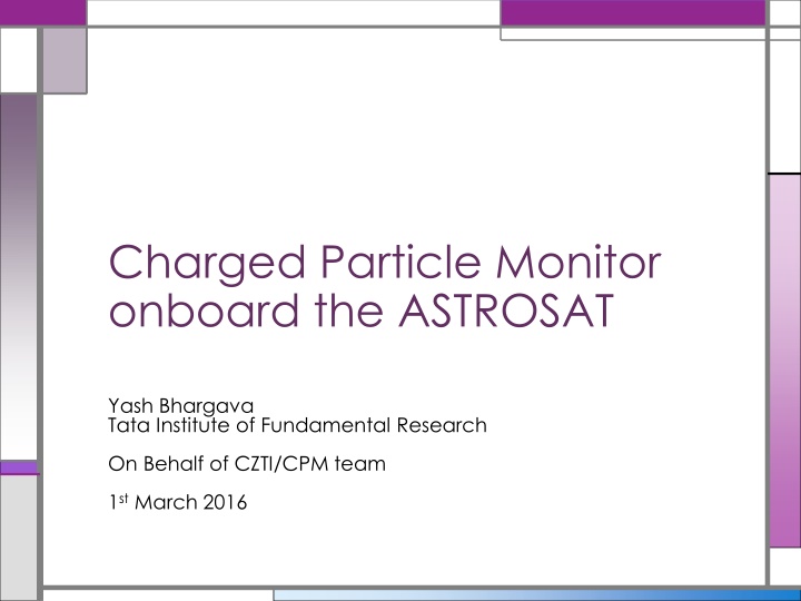 charged particle monitor onboard the astrosat