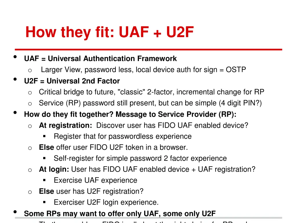 how they fit uaf u2f