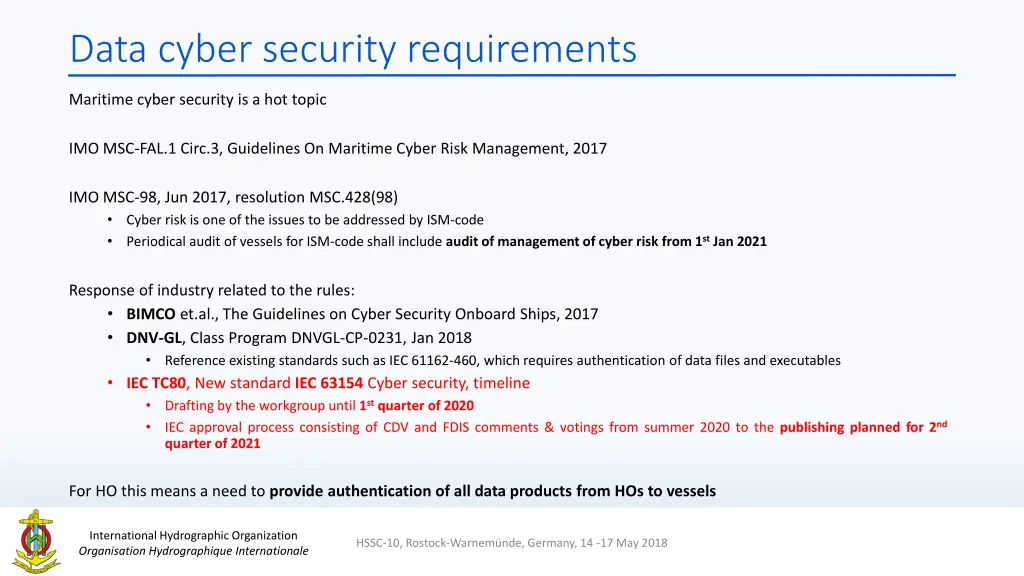 data cyber security requirements