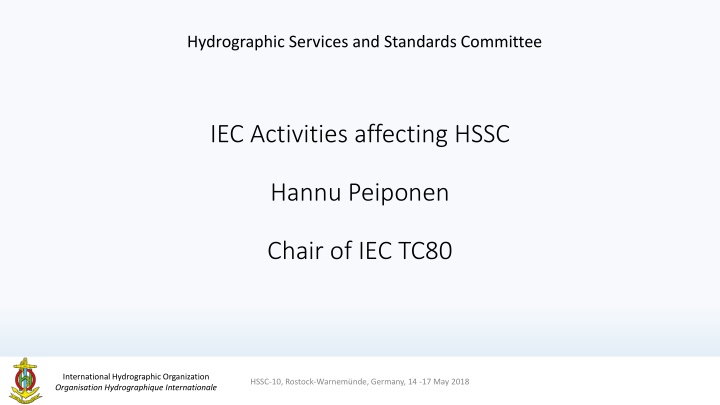 hydrographic services and standards committee