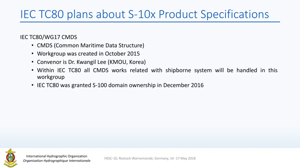 iec tc80 plans about s 10x product specifications