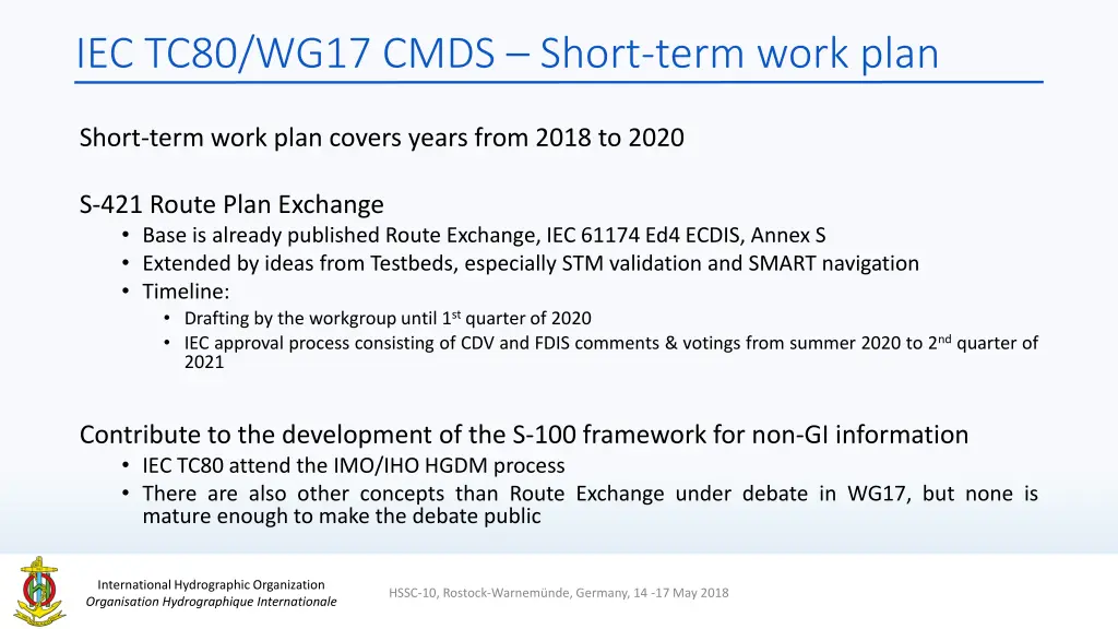 iec tc80 wg17 cmds short term work plan