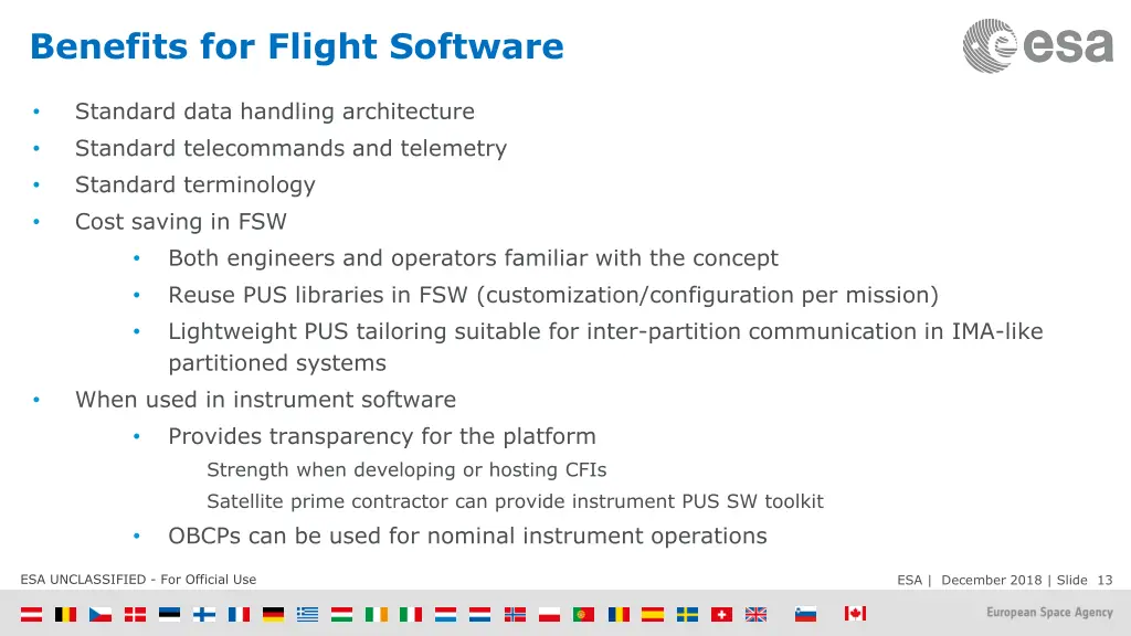 benefits for flight software