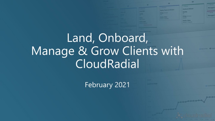 land onboard manage grow clients with cloudradial