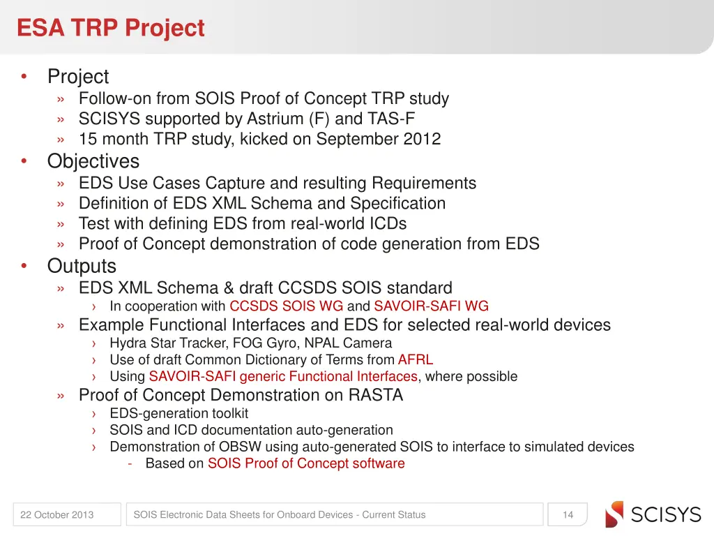 esa trp project