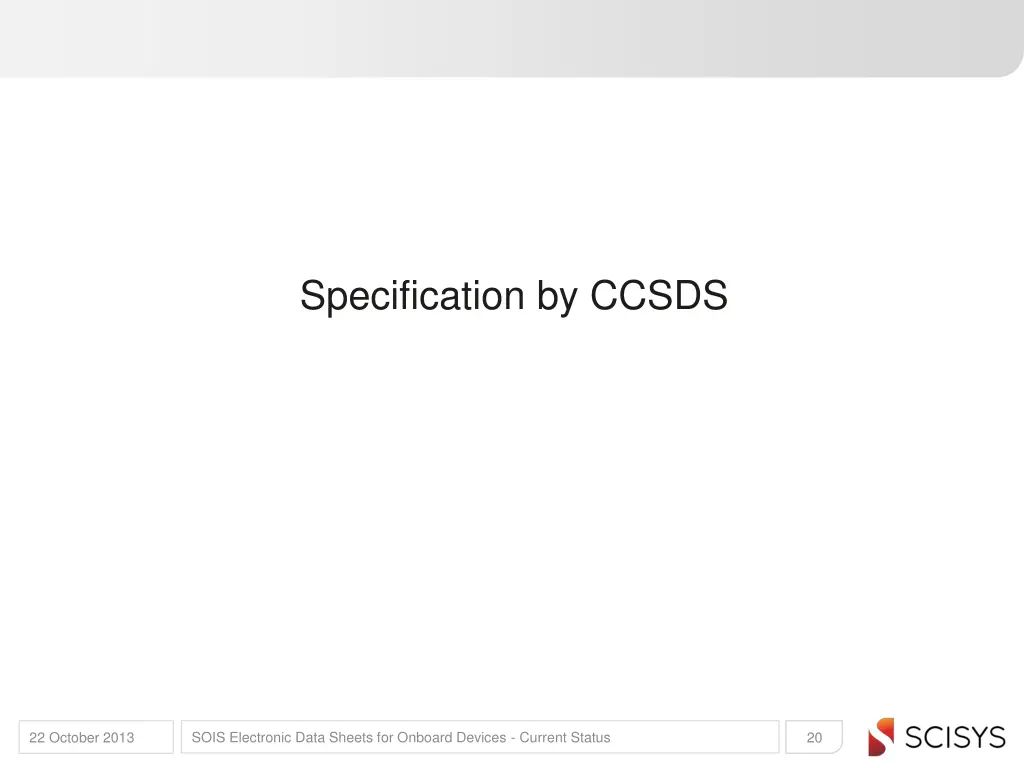 specification by ccsds