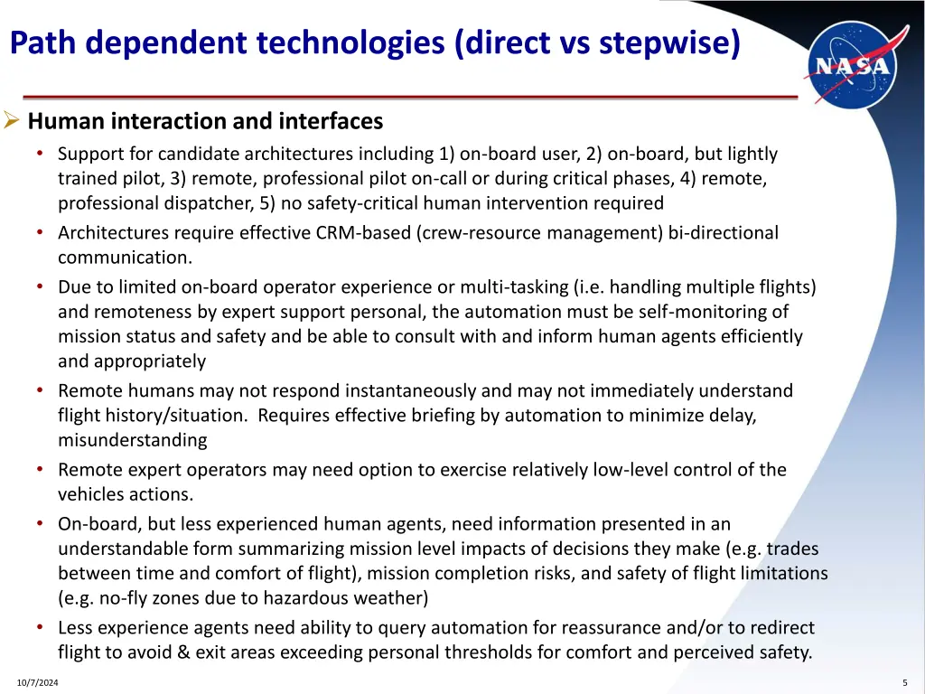 path dependent technologies direct vs stepwise