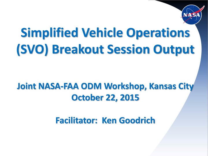 simplified vehicle operations svo breakout