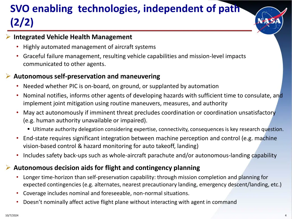 svo enabling technologies independent of path 2 2