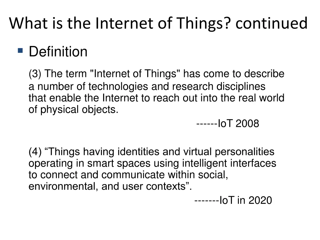 what is the internet of things continued