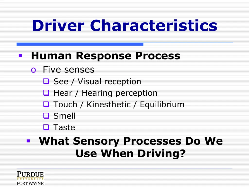 driver characteristics 1