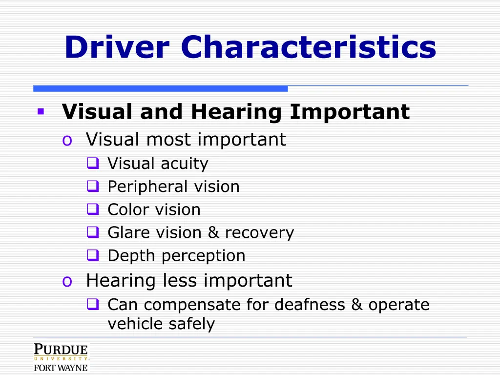 driver characteristics 2