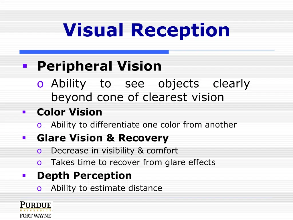 visual reception 1