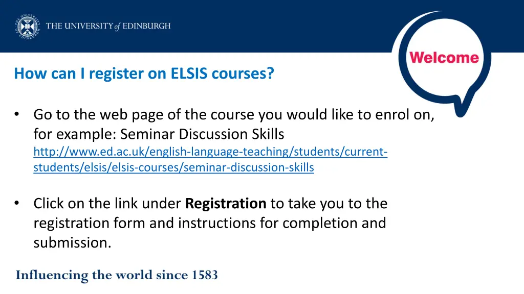 how can i register on elsis courses