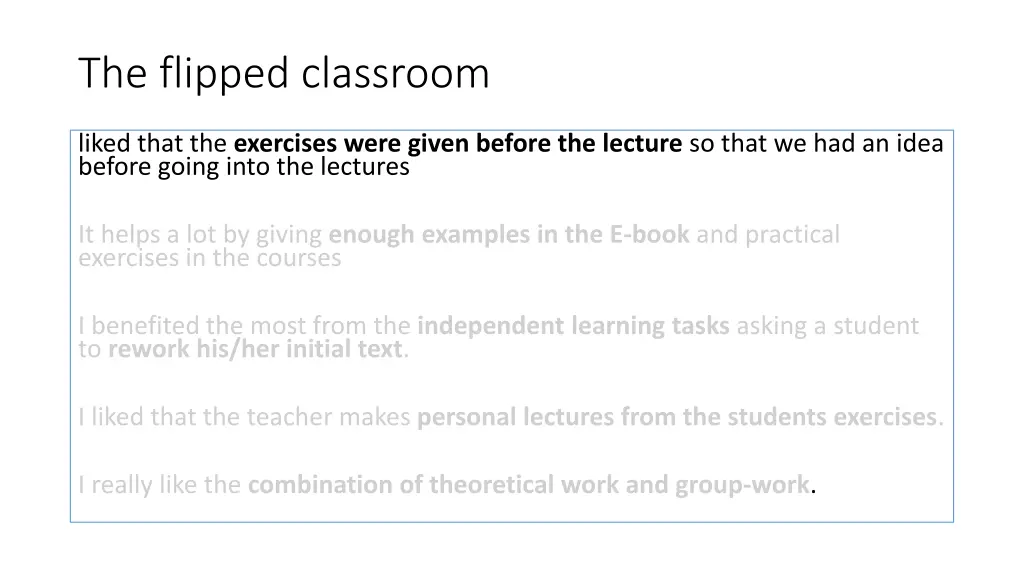 the flipped classroom