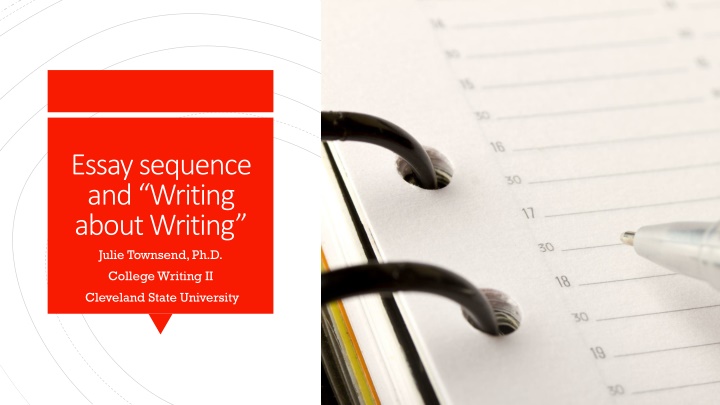 essay sequence and writing about writing julie