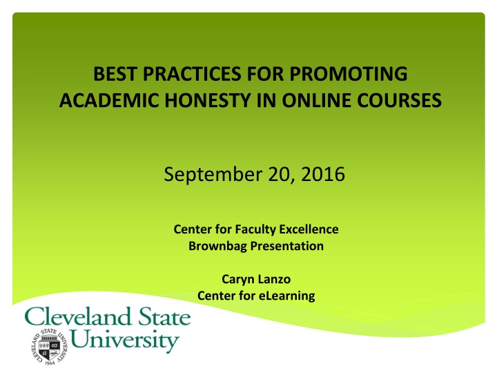 best practices for promoting academic honesty