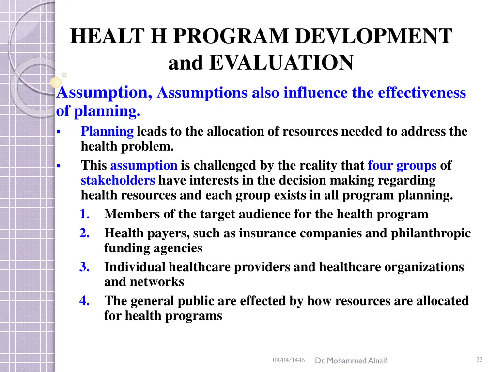 healt h program devlopment and evaluation 28