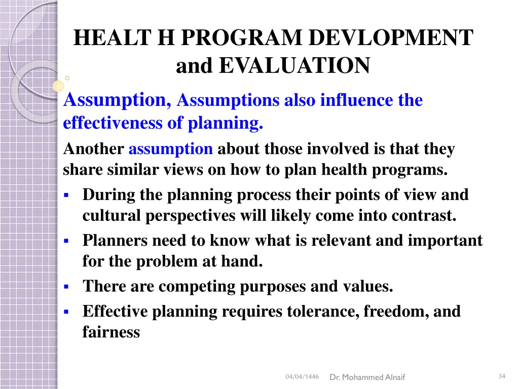 healt h program devlopment and evaluation 29