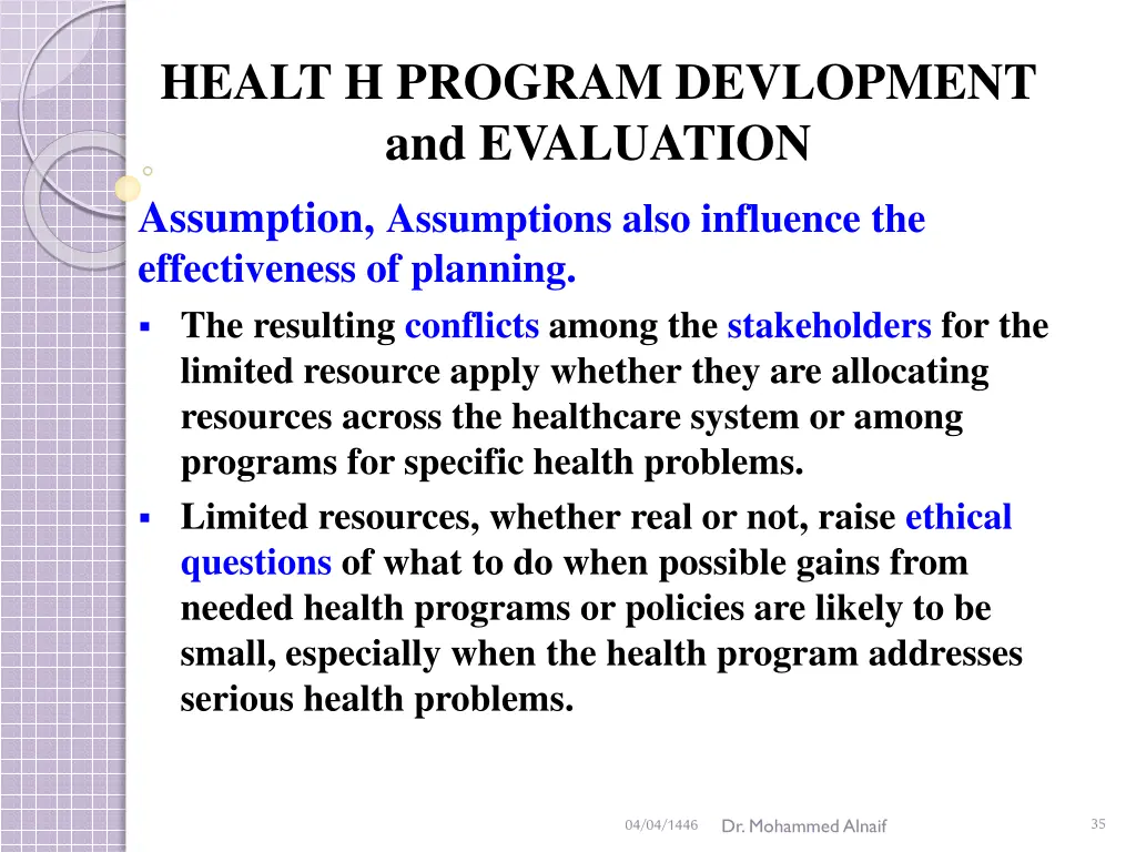 healt h program devlopment and evaluation 30