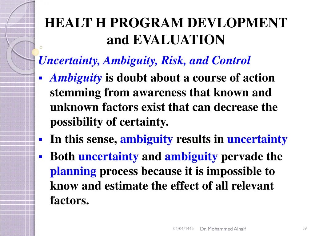 healt h program devlopment and evaluation 33