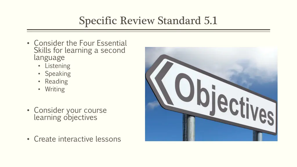 specific review standard 5 1