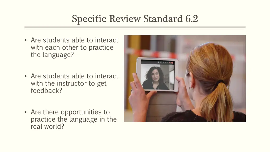 specific review standard 6 2