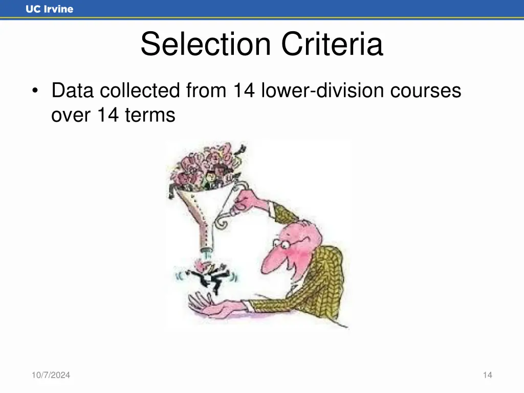 selection criteria