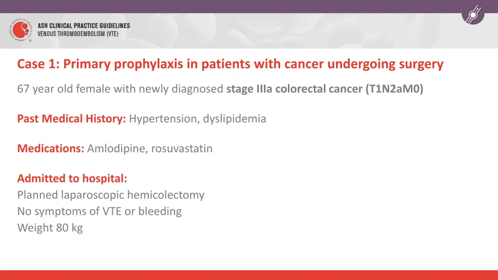 case 1 primary prophylaxis in patients with