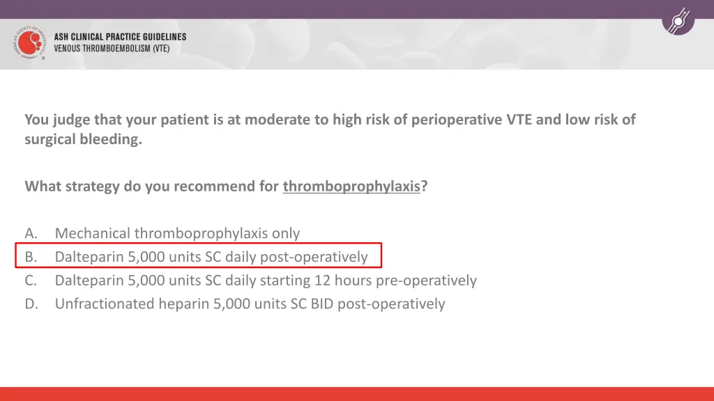 you judge that your patient is at moderate