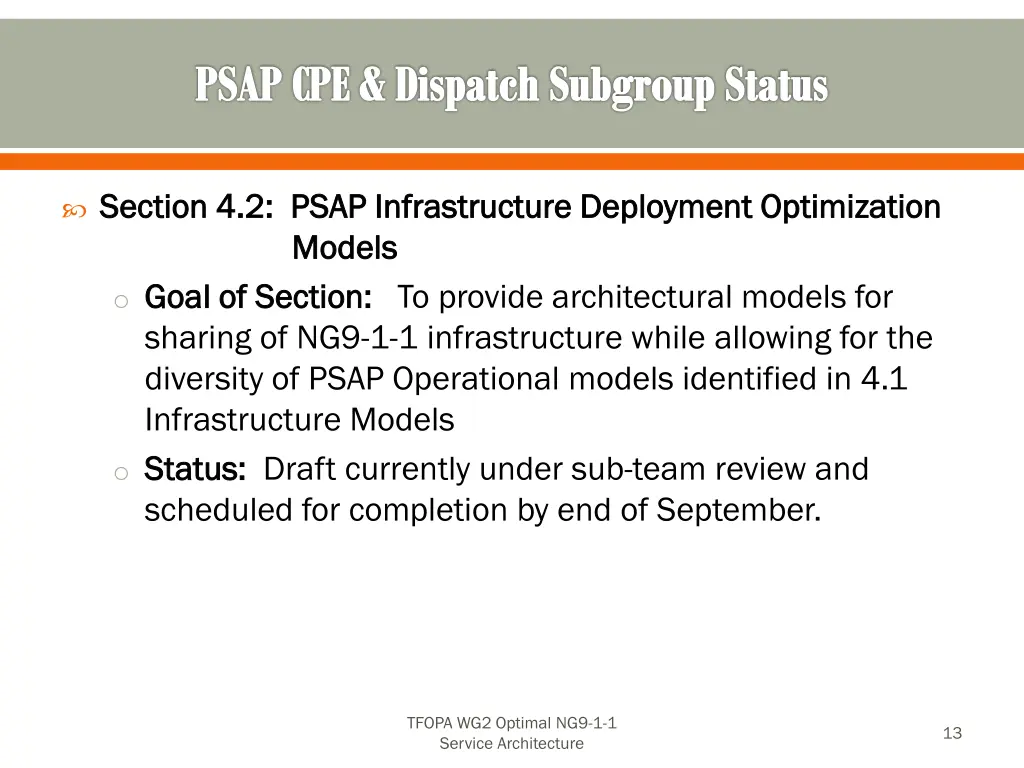 psap cpe dispatch subgroup status 3