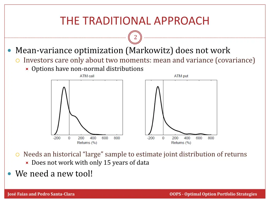 the traditional approach