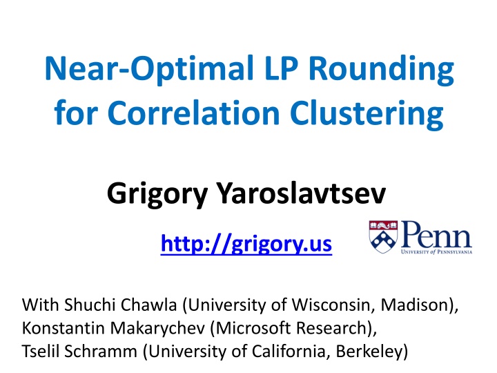 near optimal lp rounding for correlation