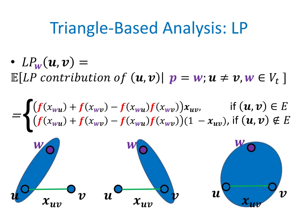 triangle based analysis lp