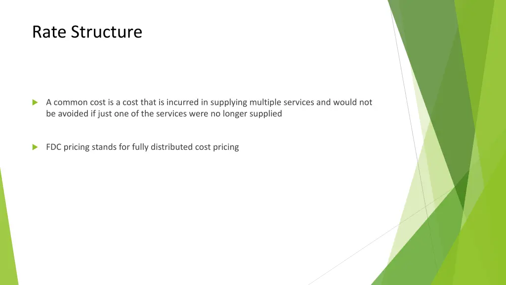 rate structure