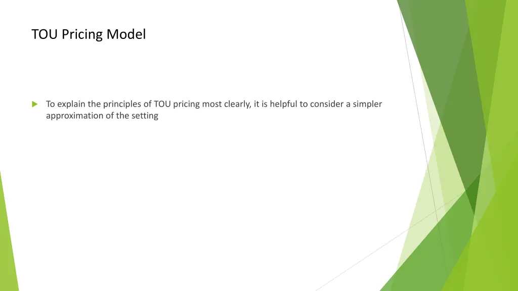 tou pricing model