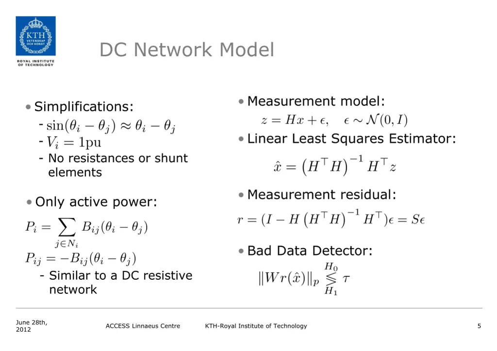 dc network model