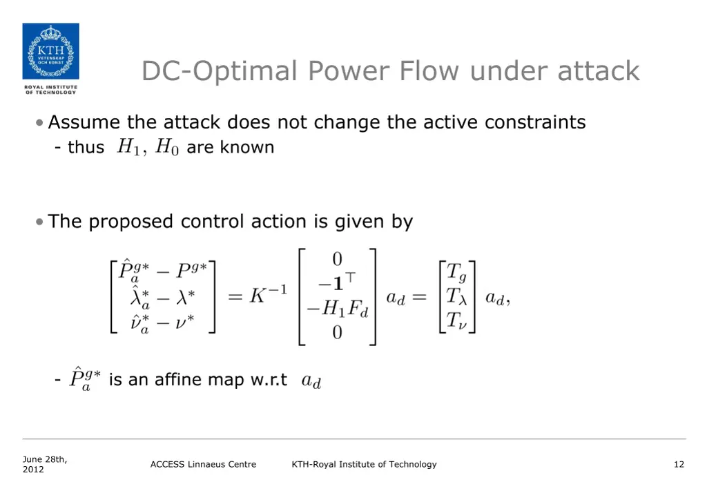 dc optimal power flow under attack 1