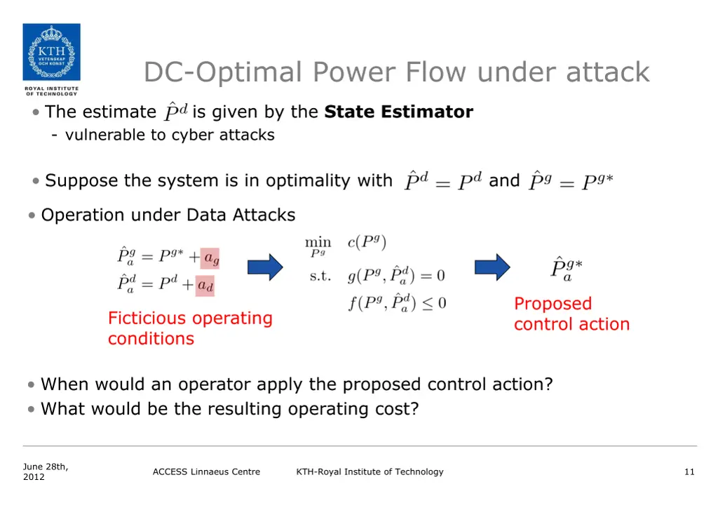 dc optimal power flow under attack