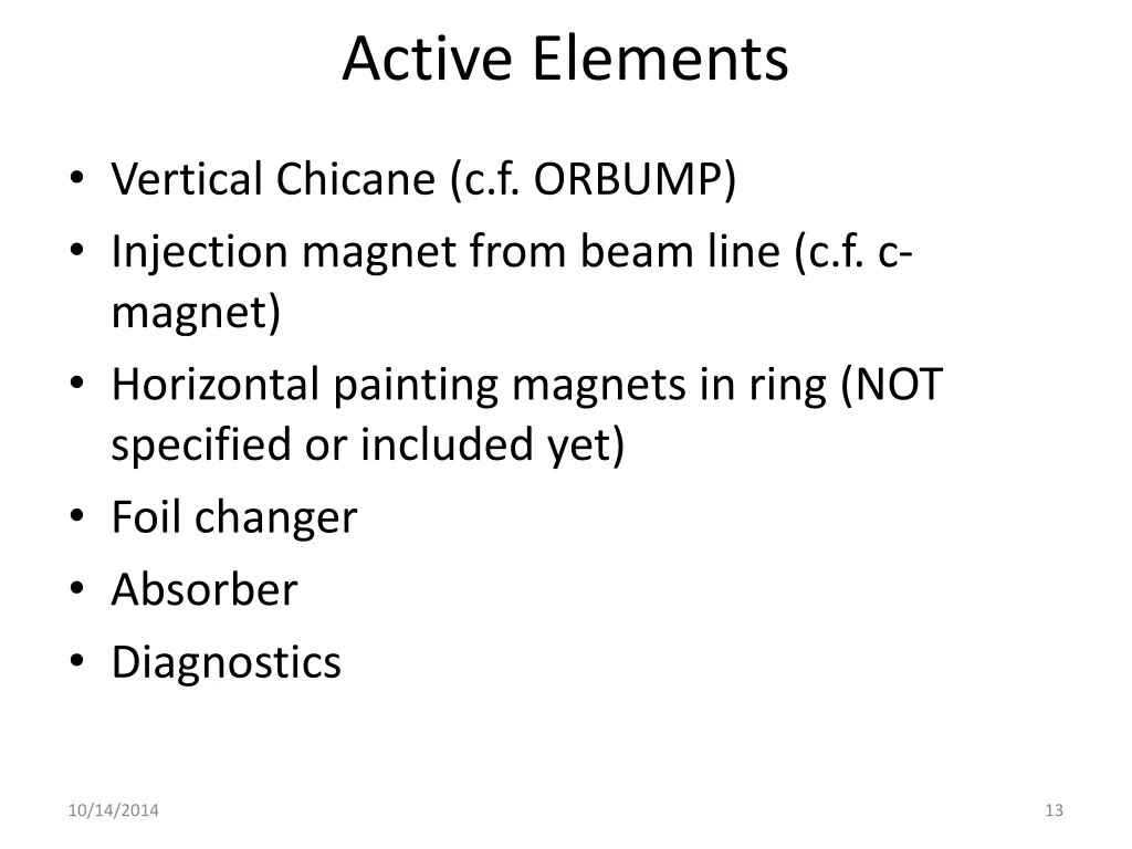 active elements