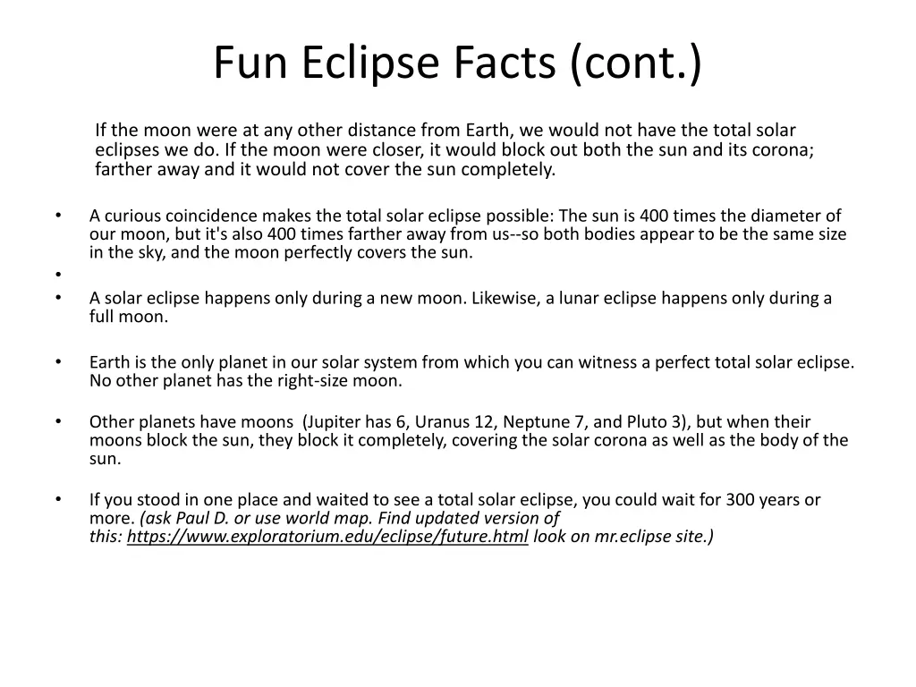 fun eclipse facts cont