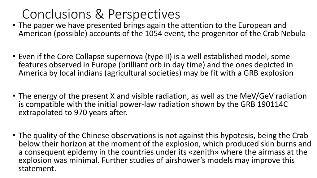 conclusions perspectives the paper we have